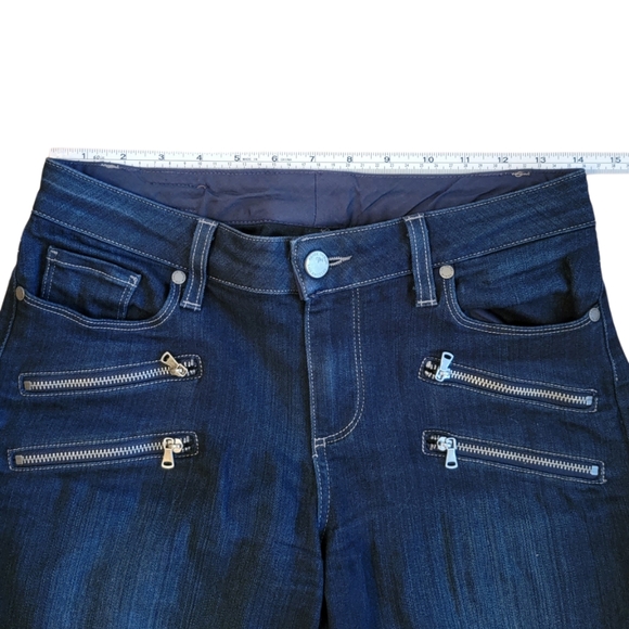 Paige Edgemont Jeans - Dark Blue Skinny Jeans - Picture 8 of 14